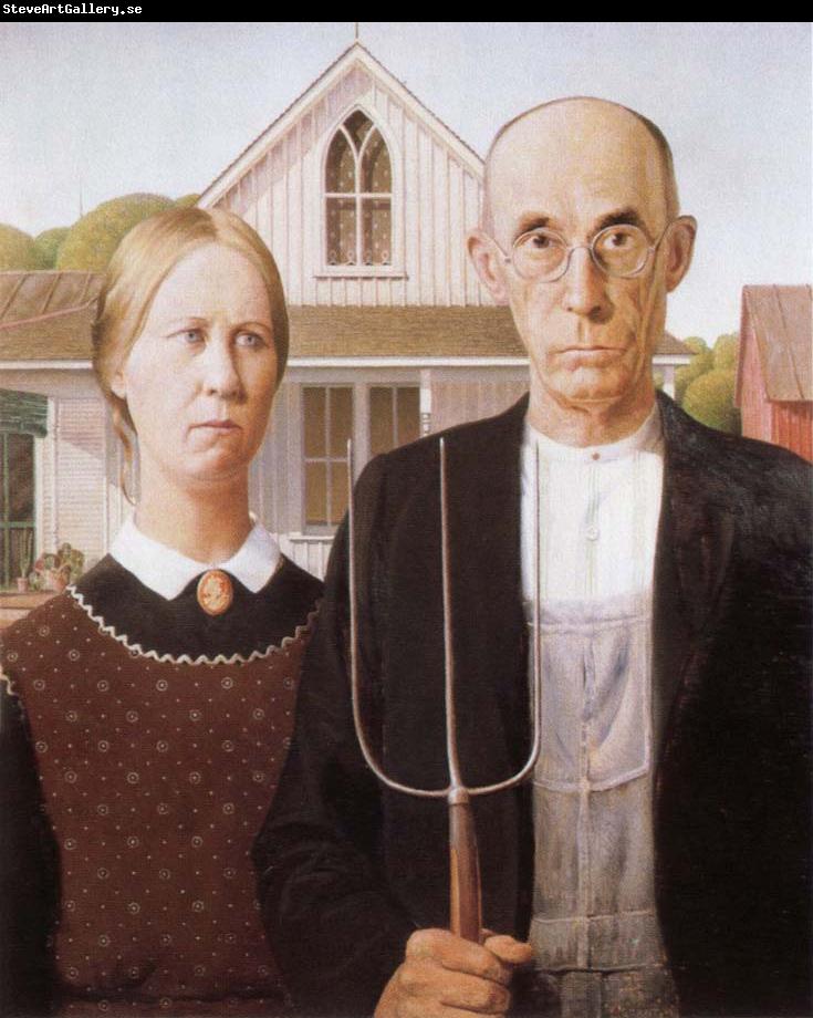 Grant Wood american gothic